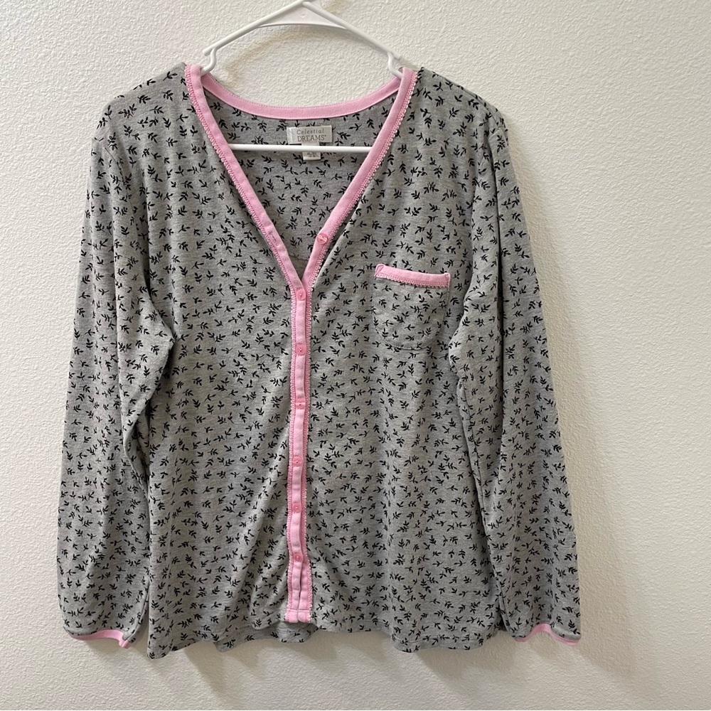 Celestial dreams sleep shirt gray xl